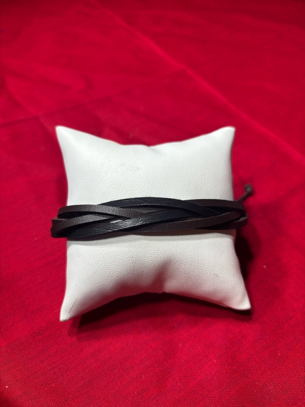 New! Decorative Leather Bracelet Men Wrap Handmade Wristband Adjustable